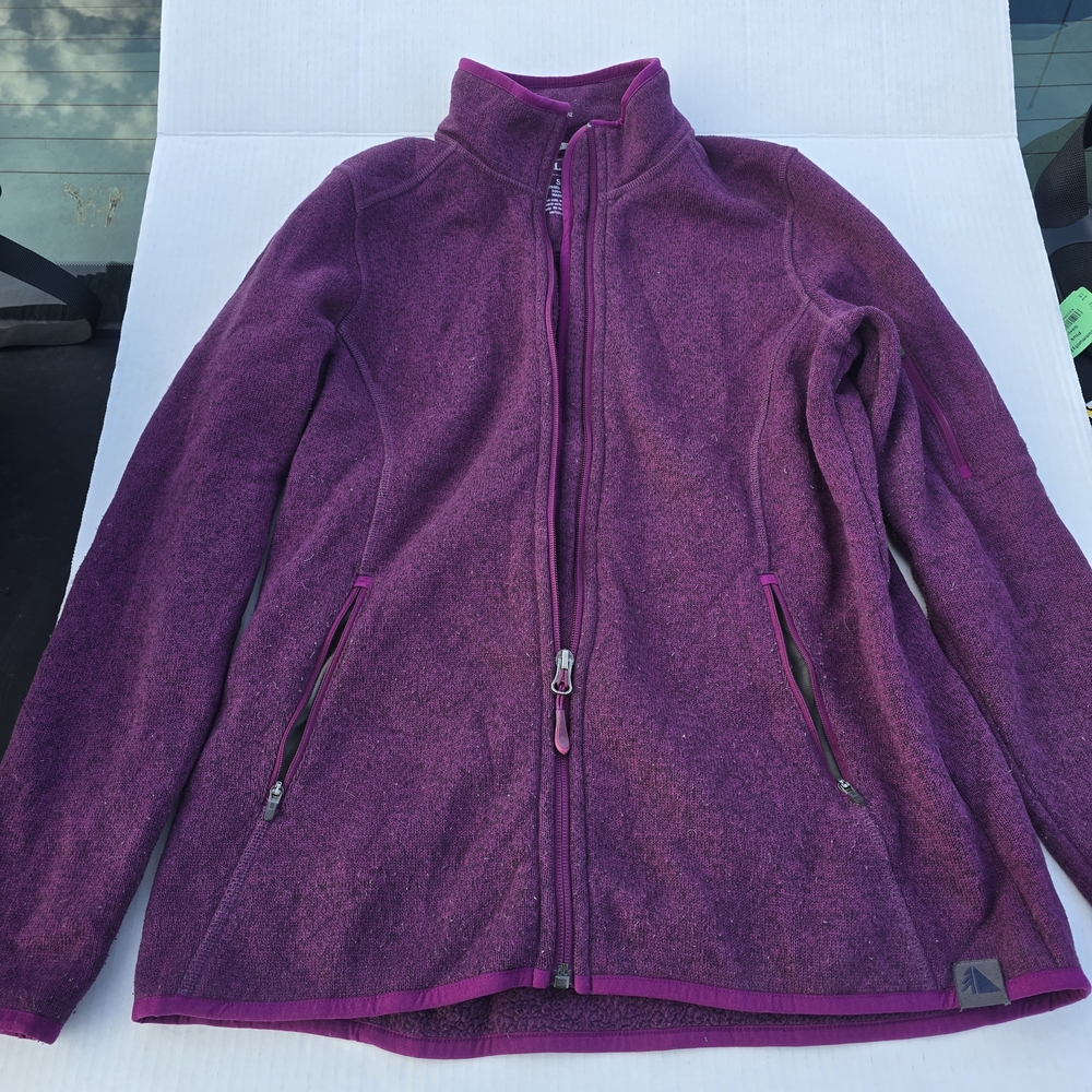 L.L. Bean Full Zip Fleece Jacket | Berry Purple | Women’s Small